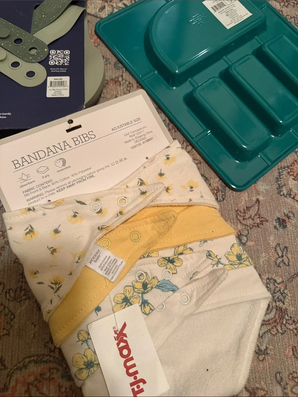 NWT Brand New Baby Feeding Bundle – Lalo, Modern Baby & Dinosaur Plate